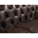 Ver imagem 5 de Sofá Chesterfield de Couro 3 Lugares Preto Iguana - Mempra