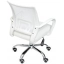 Ver imagem 4 de Kit 6 Cadeiras de Escritório Mesh Assento Estofado Base Giratória 9050 - Branca