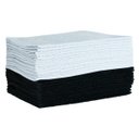 Ver imagem 1 de Kit 25 Toalhas Manicure Perfeito Estilo - Preto e Branco