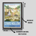 Ver imagem 2 de Quadro Poster Decorativo Moldura Madeira Pinos Com Vidro GILMORE GIRLS STARS HOLLOW 21cmX31cm