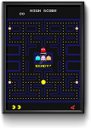 Ver imagem 1 de Quadros Poster Decorativo Moldura Madeira Pinos Com Vidro GAMER PAC MAN 21cmX31cm