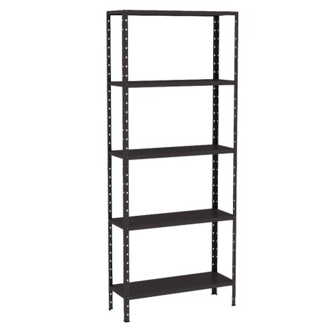 Estante Aço 5 Prateleiras Livros Cozinha Quarto Eaf014 Preto