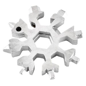 Chave de Fenda Kit Chaves Boca Rosca Inglesa 18 em 1 Floco Neve Ferramenta Abridor Garrafa Chaveiro 