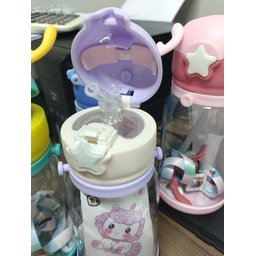 Garrafa Squeze Alce Infantil Bpa Free Enfeites Adesivo 600ml:lilas - 6
