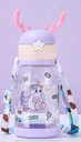 Ver imagem 4 de Garrafa Squeze Alce Infantil Bpa Free Enfeites Adesivo 600ml:lilas