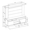 Conjunto Rack Salinas com Painel Aurora para TV Linea Brasil - 2