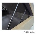 Ver imagem 4 de Box Baú Casal Linhão Bege 1,38x1,88 So1clique Pistão a Gás Cor Corino Linho Bege