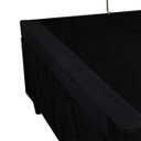 Ver imagem 3 de Base Box Bau Casal Sp Moveis Suede Preta - 39x138x188