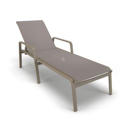 Kit 2 Espreguiçadeiras Piscina Alumínio Fendi Tela Fendi - 5