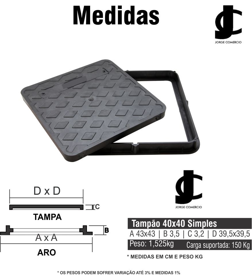 Kit 2 Tampa De Pvc Para Gordura Esgoto Elétrica 40cm Simples - 3