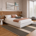 Ver imagem 1 de Cama Suspensa Casal Queen 160cm Branco - Art In Móveis