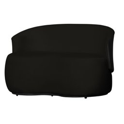 Kit 2 Poltronas e 1 Namoradeira Orgânica Beatriz Veludo Composê Corino Preto - Estopar Veludo Preto - 3