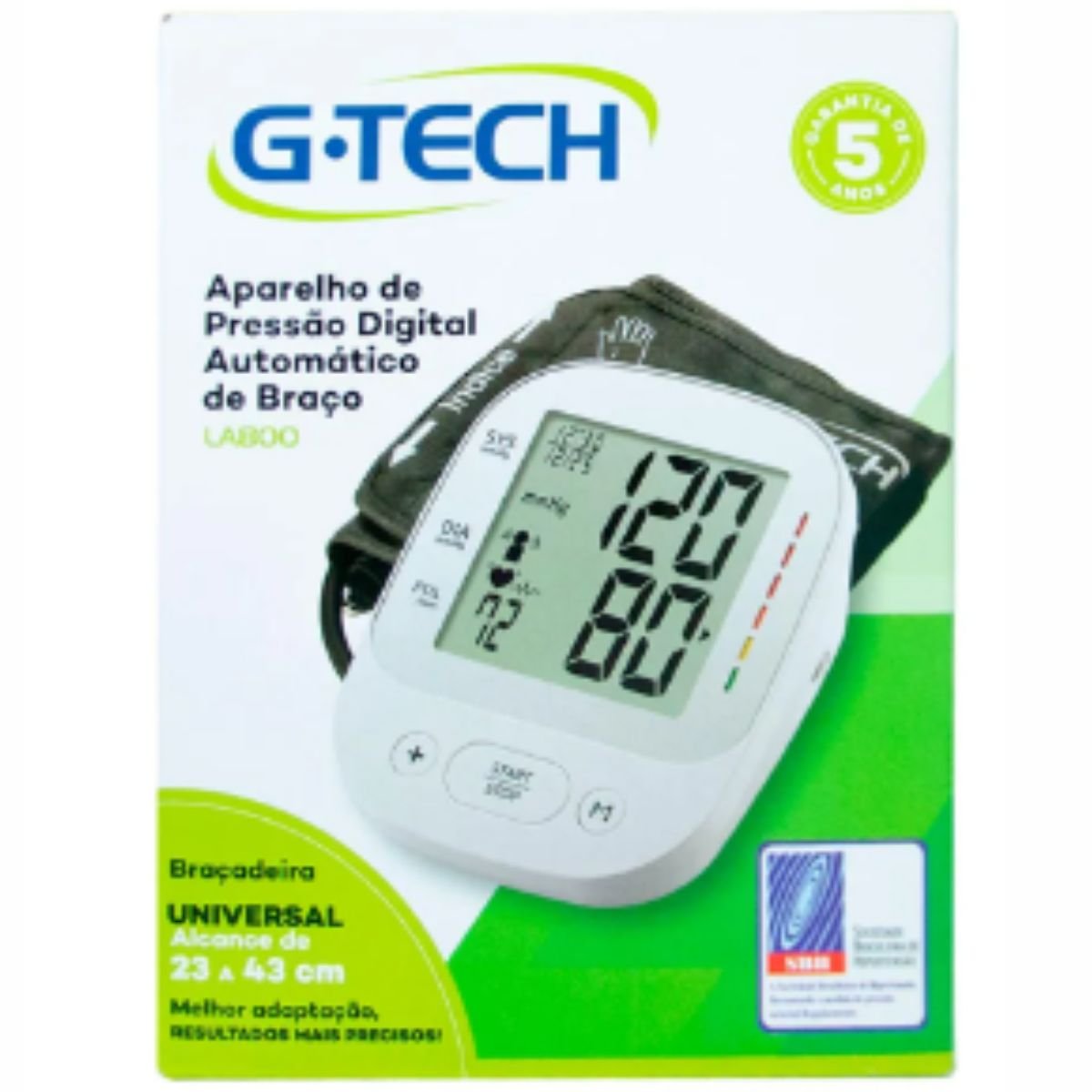 Aparelho Medidor de Pressão Arterial Digital de Braço G-tech - 3