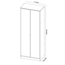 Ver imagem 2 de Armário Multiuso Sapateira 2 Portas C/Espelho Grife