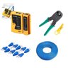 Kit Para Montar Cabo De Rede Com Cabo Testador Decapador Alicate e Conectores - 1