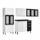 Ver imagem 1 de Armário de Cozinha Completo de Aço Bertolini Multipla 4 Peças 14 Portas 2 Gavetas 245cm Cor
