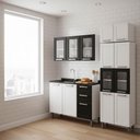Ver imagem 2 de Armário de Cozinha Completo de Aço Bertolini Multipla 4 Peças 14 Portas 2 Gavetas 245cm Cor