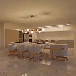 Pendente Lustre de Teto Jabuticaba de 5 Metros Dourado com 7 Globos de Vidro -sala, Cozinha, Varanda - 1