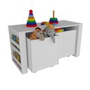 Ver imagem 1 de Rack Porta Livros Livreiro Cadu 92cm MDF Branco Woodcore