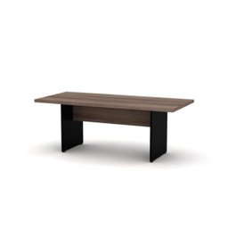 Mesa de Reuniao Retangular para Escritório Pandin Pe40 200cm Walnut - 1