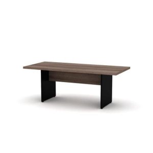 Mesa de Reuniao Retangular para Escritório Pandin Pe40 200cm Walnut