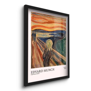 Quadro Decorativo o Grito Edvard Munch 45x33 C/vidro