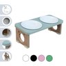Comedouro Elevado Duplo Gato Pet Mdf Colors Verde - 1