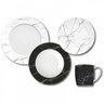 KIT/JOGO 4 PRATOS RASOS VERSA NERO 27CM GERMER PORCELANAS - 3