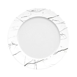 KIT/JOGO 4 PRATOS RASOS VERSA NERO 27CM GERMER PORCELANAS - 1