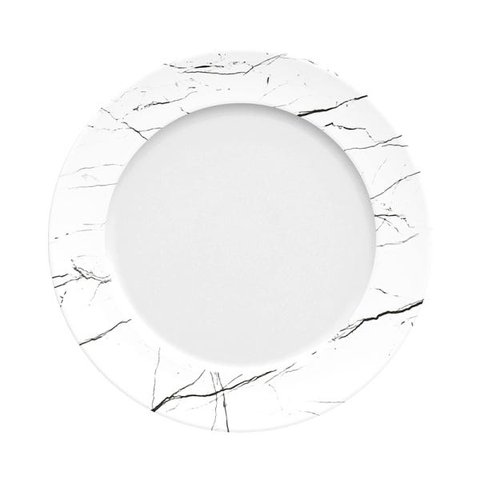 KIT/JOGO 4 PRATOS RASOS VERSA NERO 27CM GERMER PORCELANAS