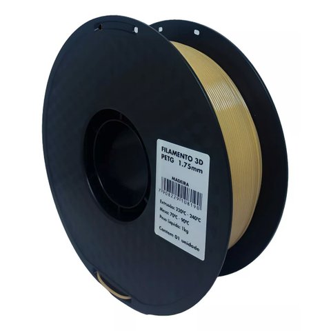 Filamento 3d - Petg Madeira - Rolo 1kg (1.75mm)