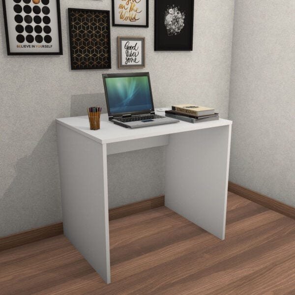 Escrivaninha para Escritório Home Office Marelli Fine Branca - 2