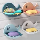 Ver imagem 2 de Saboneteira Infantil Adesivo de Plástico Baleia P/ Crianças:rosa