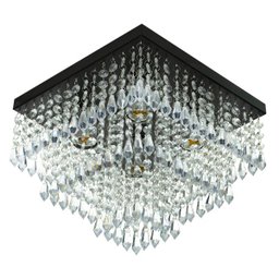 Lustre de Cristal Acrilico Sweetcrillic 30x30 Preto Lindo - 1