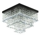 Ver imagem 2 de Lustre de Cristal Acrilico Sweetcrillic 30x30 Preto Lindo