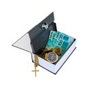Ver imagem 4 de Cofre Metal Camuflado Porta Joias Guarda Valores Em Formato De Livro Dicionário Inglês Com Fechadura