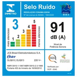 Liquidificador Oliq610 1400w 3,2 Litros 15 Velocidades Oster 110v - 2