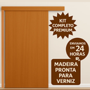 Ver imagem 3 de Porta de Correr Madeira 2.10x0.92 Trilho e Fechadura Premium