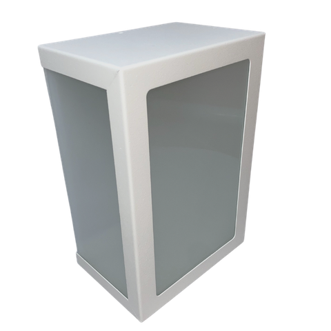 Arandela Alumínio 3 Vidro Externa Piscina Parede Jardim E27 - 6214:branco