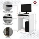 Ver imagem 4 de Mesa de Computador Pratica com Gaveta:branco