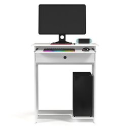 Mesa de Computador Pratica com Gaveta:branco - 3