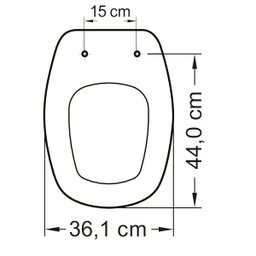 Assento em Polipropileno Soft Close para Louça Sabatini Tupan - 3 Assento em Polipropileno Soft Close para Louça Sabatini Tupan - 3