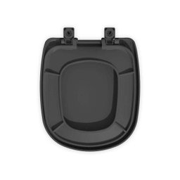Assento em Polipropileno Soft Close para Louça Sabatini Tupan Preto - 4 Assento em Polipropileno Soft Close para Louça Sabatini Tupan Preto - 4