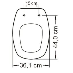 Assento em Polipropileno Soft Close para Louça Sabatini Tupan Preto - 3 Assento em Polipropileno Soft Close para Louça Sabatini Tupan Preto - 3