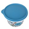 Caixa Tupperware 1,1 Litro com Tampa Fechamento Hermético:Rosa - 4