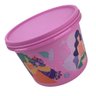 Caixa Tupperware 1,1 Litro com Tampa Fechamento Hermético:Rosa - 3