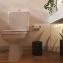 Ver imagem 5 de Porta Papel Higiênico para Banheiro Acessório Suporte Quadrado Grego Metal Preto Fosco Troia