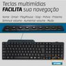 Teclado Para PC Computador Windows Compacto USB Padrão Brasil - 2