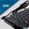 Teclado Para PC Computador Windows Compacto USB Padrão Brasil - 4