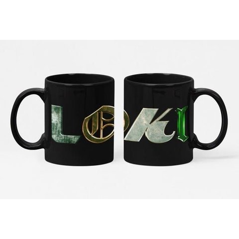 Caneca Ecf Série Loki Porcelana Preta 325ml